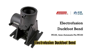 Electrofusion Duckfoot Bend PE100, 4mm Automatic Pin PE100