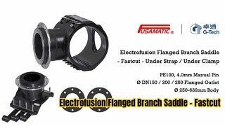 Electrofusion Flanged Branch Saddle - Fastcut - Under Strap / Under Clamp PE100