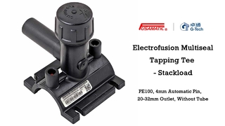 Electrofusion Multiseal Tapping Tee - Stackload 4mm Automatic Pin, 20-32mm Outlet, Without Tube