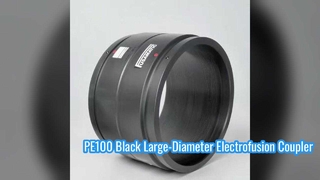PE100 Black Large-Diameter Electrofusion Coupler DN450-630｜4.0mm Manual Pin ｜PN16 Water / 10 Bar